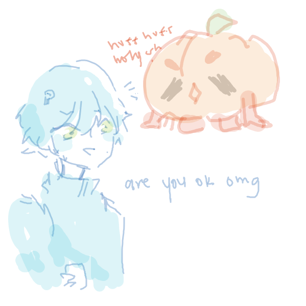 Drawing in Halloween by Wafflo