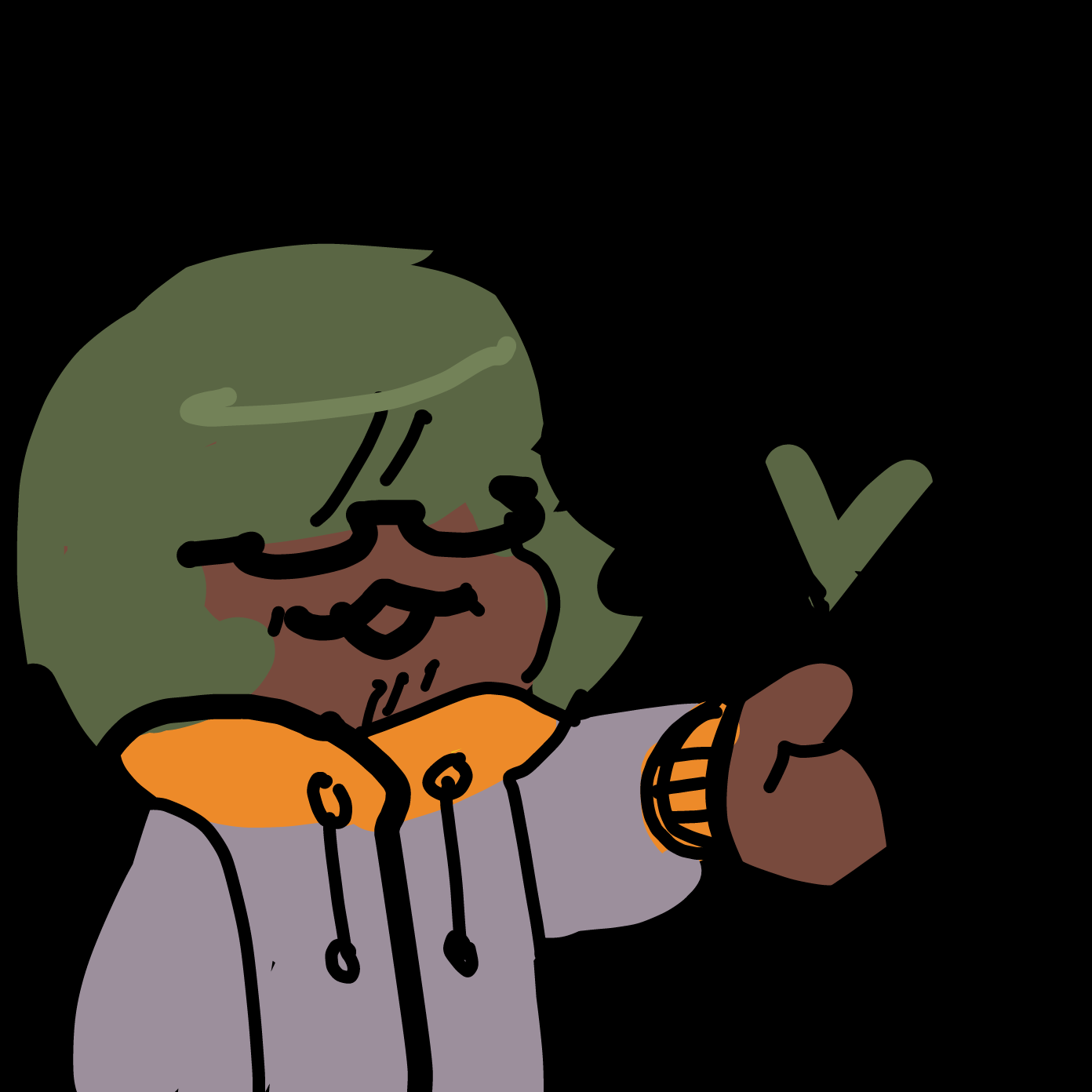 Getting a hand of drawing on tha fone  - Online Drawing Game Comic Strip Panel by Chumky