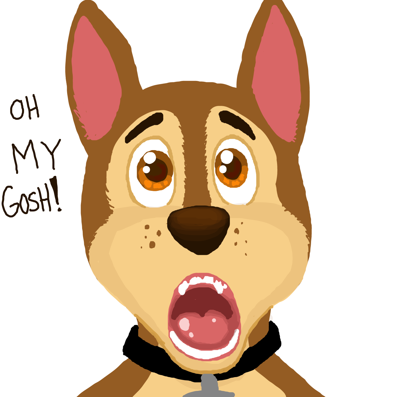 Drawing in chase arrested Duke Of Flappington by TFD