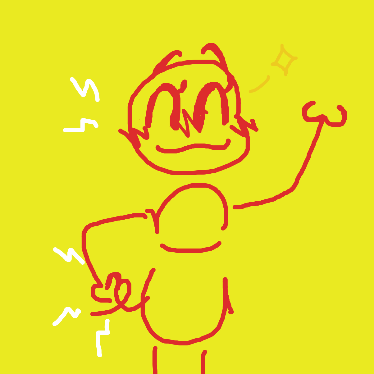 Drawing in Hayeren Letter Man by YanaTheDankest