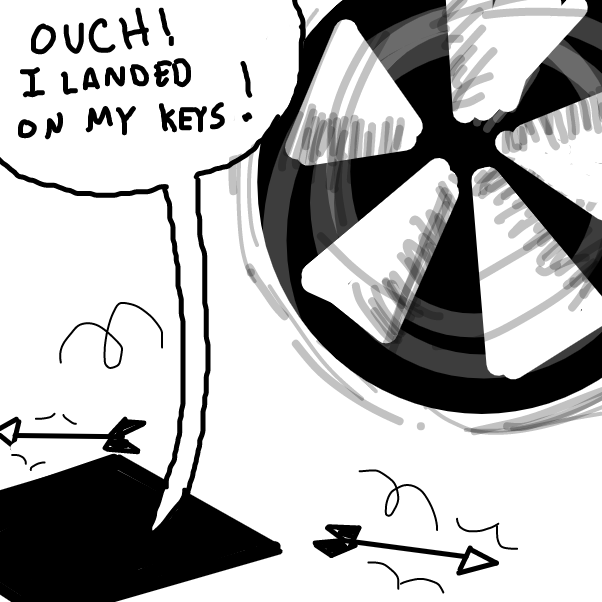 Drawing in Wheel of misfortune by Emjaypatrick