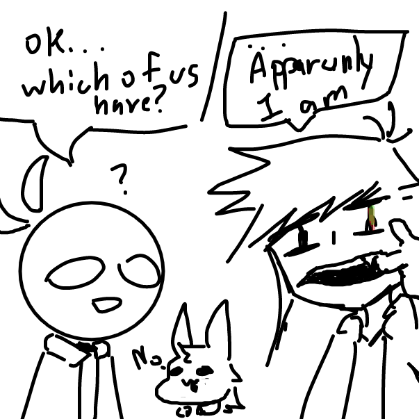 apparenlly sai have a fang... fow have one too  - Online Drawing Game Comic Strip Panel by FifaSam