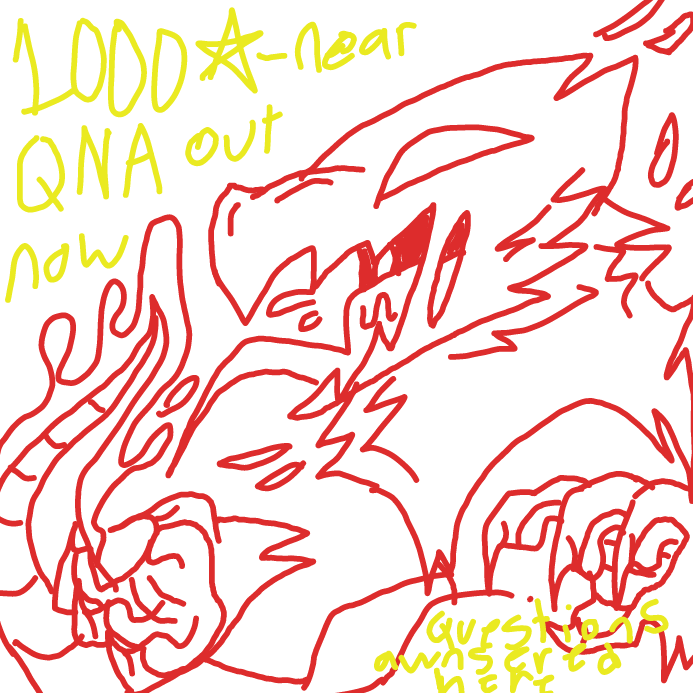 Drawing in MY NEAR 1000 STARS QNA by scarlett