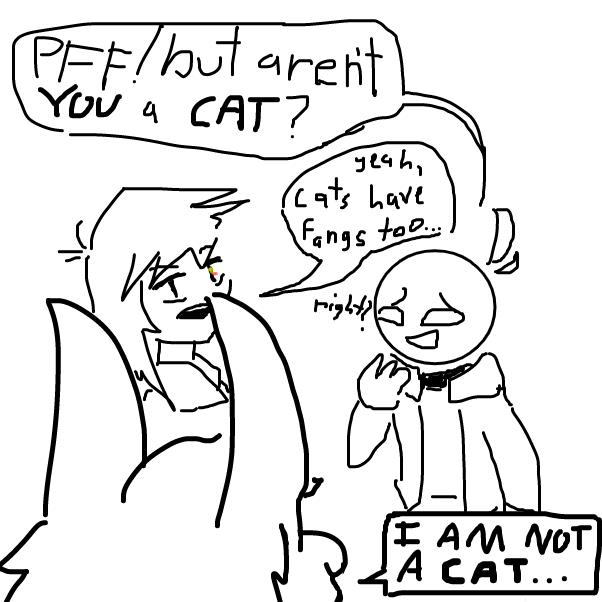 the animal character has taken offense to that (i could be VERY wrong) - Online Drawing Game Comic Strip Panel by KringlePringles