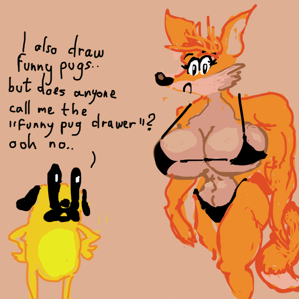 "does anyone call me the dogs in cardigans drawer? oooh nooo.." - Online Drawing Game Comic Strip Panel by Peyocay