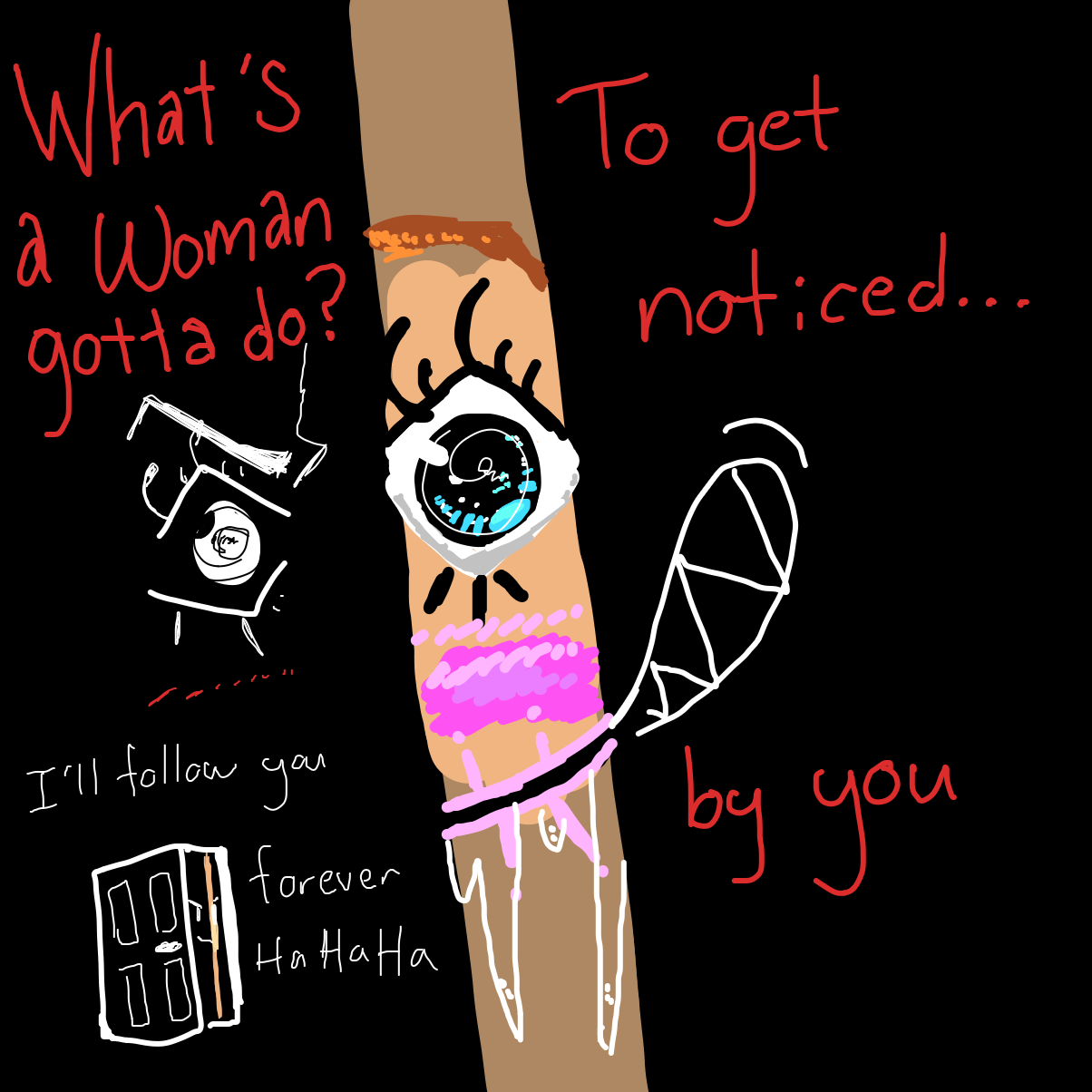 Drawing in Yandere by IsaacChamplain