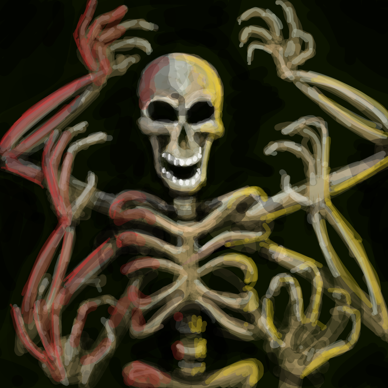 Drawing in bones  by TFD