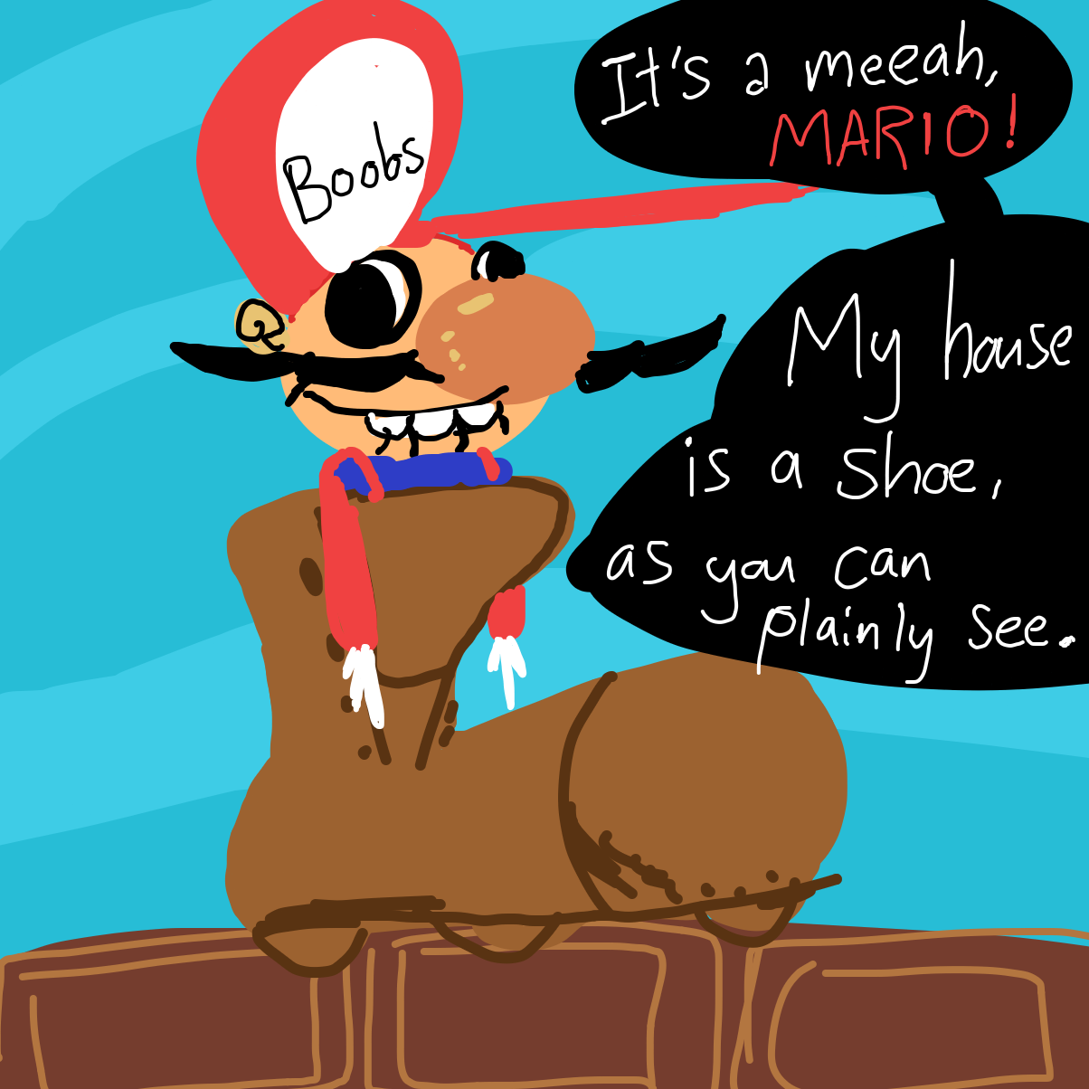 Drawing in My House is a Shoe!!! by IsaacChamplain