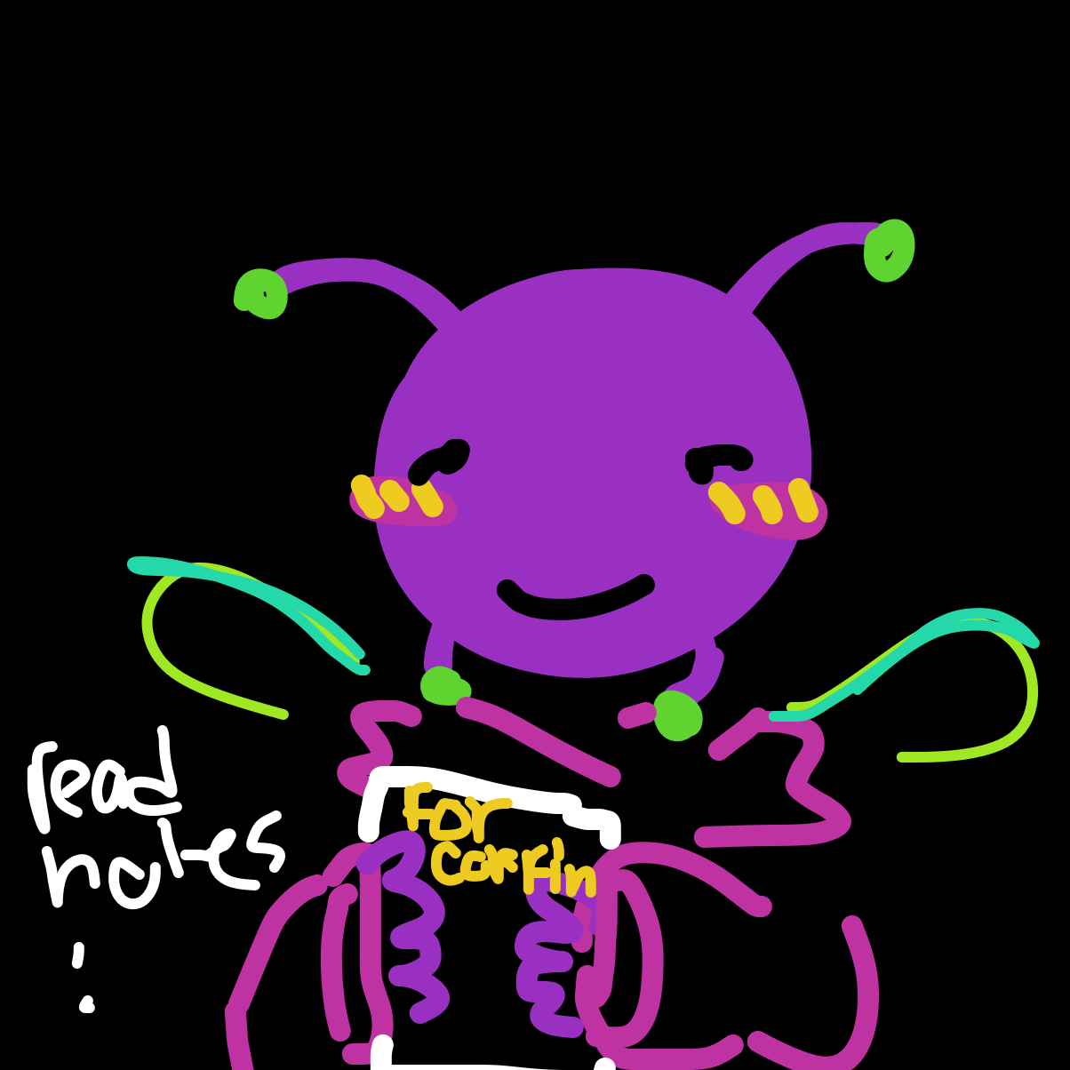 My handwriting is too messy to draw this all out, so I’ll say it here. It’s perfectly okay to not feel like yourself. In times like these, it is due for self discovery. Find things that make you, you! Find new things you enjoy and share them. (Comments)! - Online Drawing Game Comic Strip Panel by Razputin