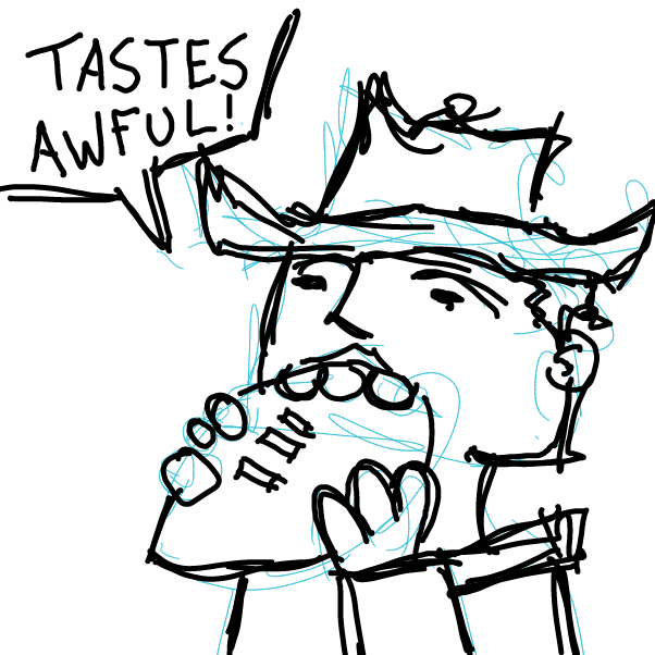 Drawing in Melons by Santa