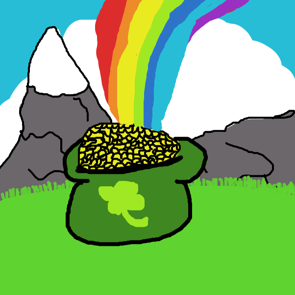 Drawing in Somewhere Over the Rainbow by BananaDoc