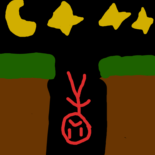 The man is falling down the pit! - Online Drawing Game Comic Strip Panel by Soda11pro