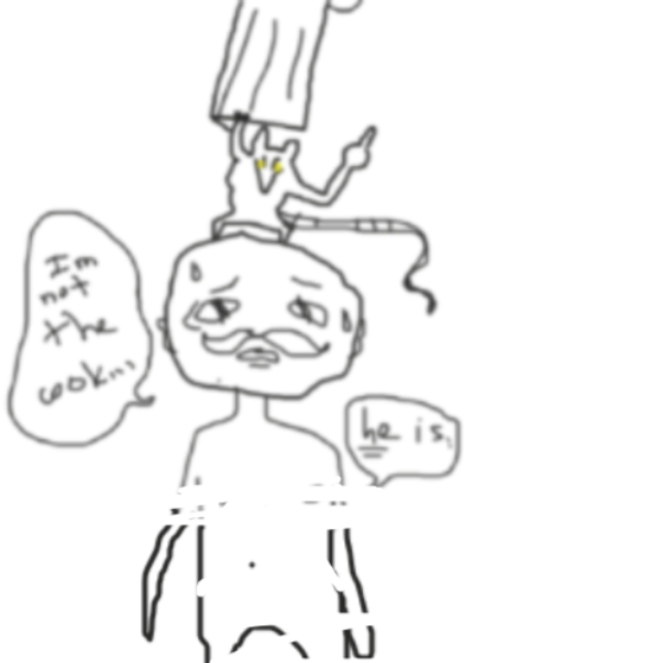 Drawing in Chef man: origin story by Gracie