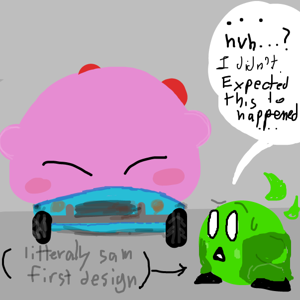 Drawing in Kirby Car but the nightmare never ends... by FifaSam