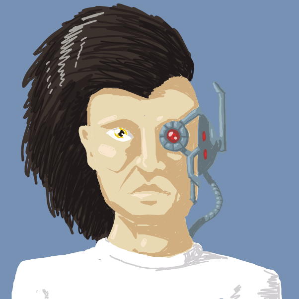 Drawing in Nakey Face by Aluminimalism