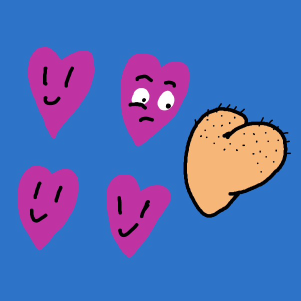 Drawing in heart  by Sabandija