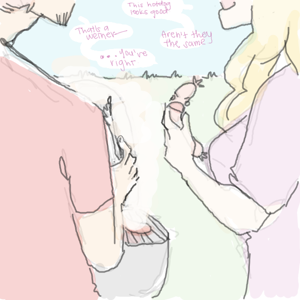 Drawing in WEINNER by Wafflo