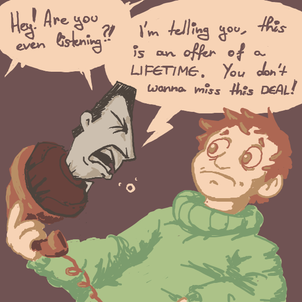 Drawing in phone call :) by Aluminimalism