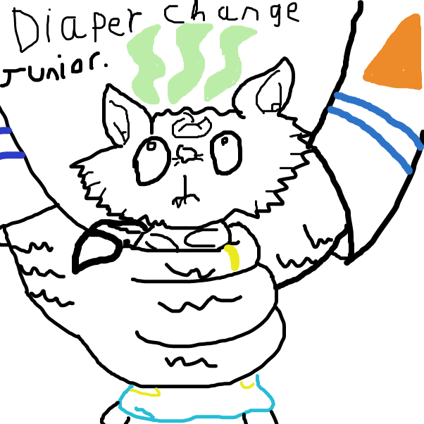 Drawing in Diaper part! by BananaDoc