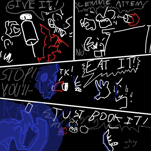  - Online Drawing Game Comic Strip Panel by KringlePringles