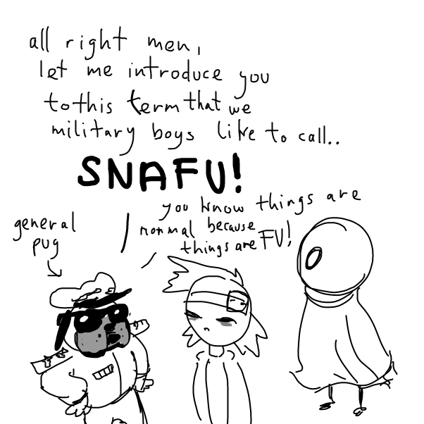 Situation Normal: All Fucked Up - Online Drawing Game Comic Strip Panel by Peyocay