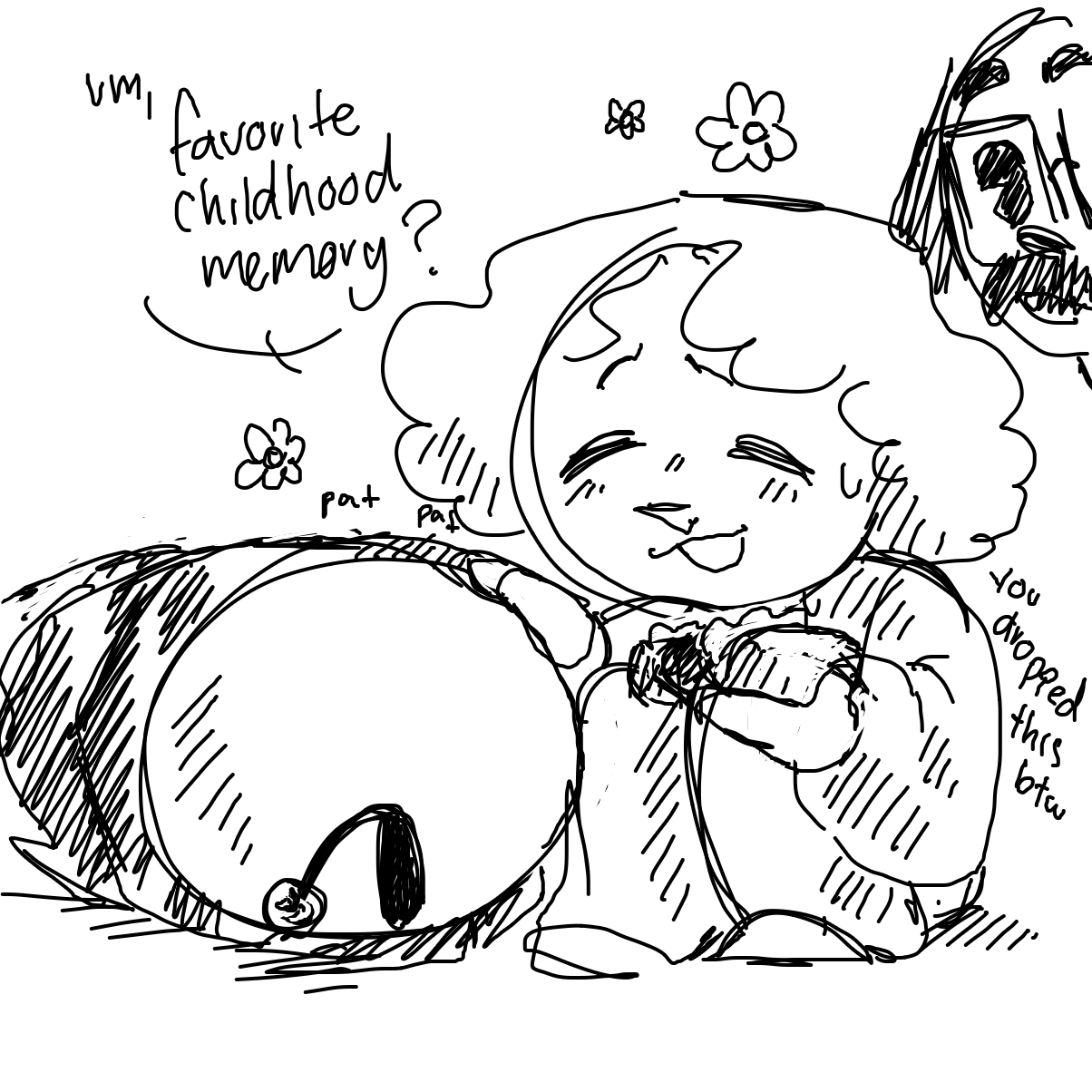 Drawing in I guess a q and a?  by bubaki