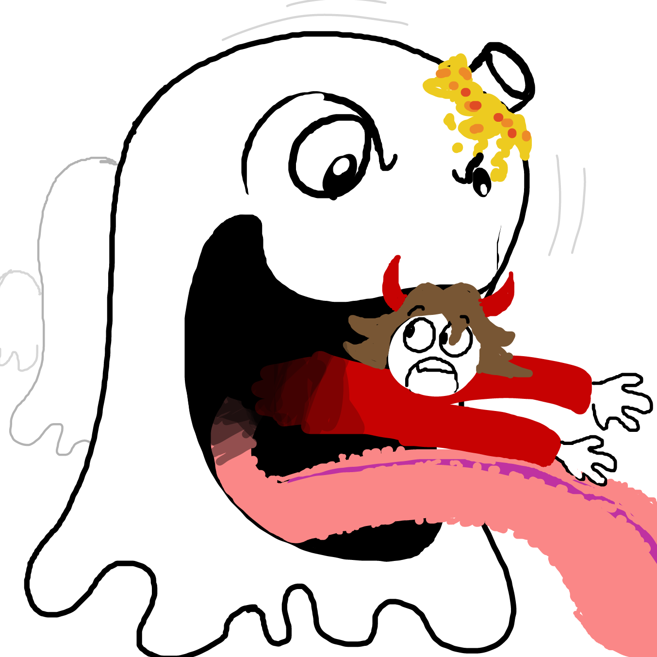 Devil Foods - Online Drawing Game Comic Strip Panel by TFD