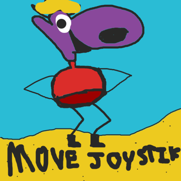 MOVE JOYSTIK TO MOVE U CHARAKATER - Online Drawing Game Comic Strip Panel by TheYellowMan