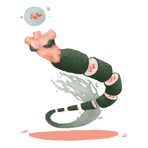 Drawing in U are a mermaid by Raq