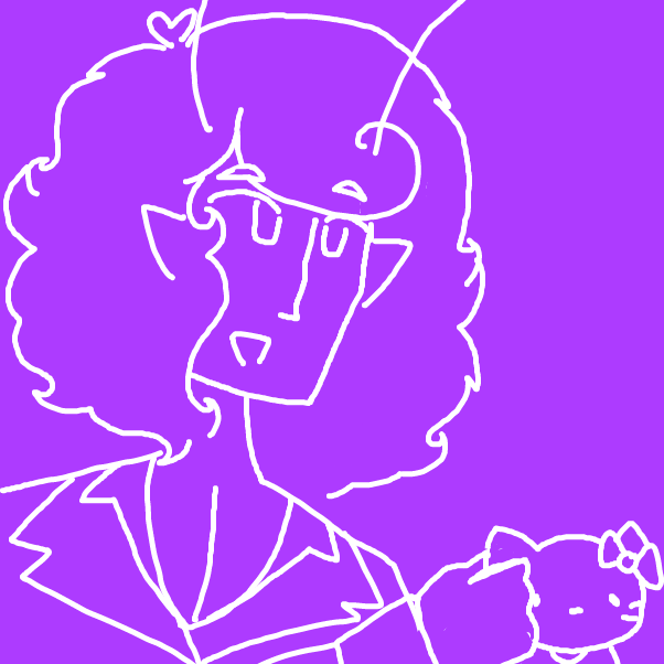 Drawing in Rigel likes hello kitty  by DOCTOR BUTTONS