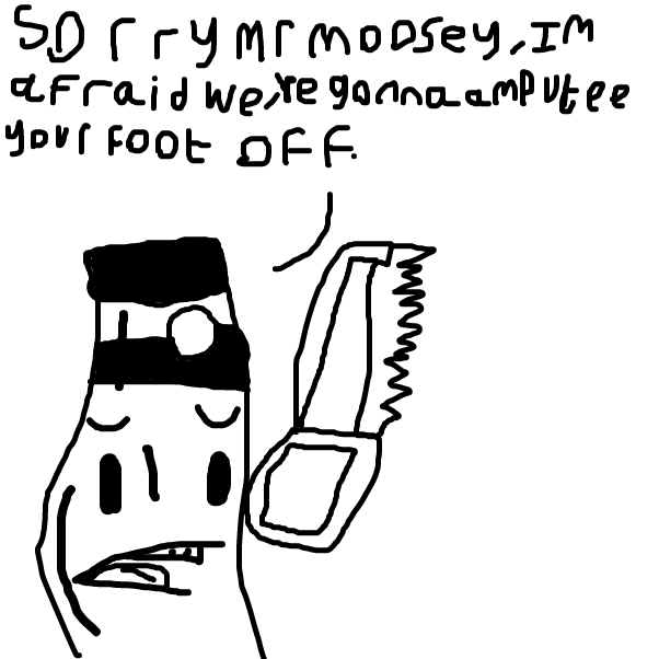 Bad news from the BananaDoc - Online Drawing Game Comic Strip Panel by BananaDoc