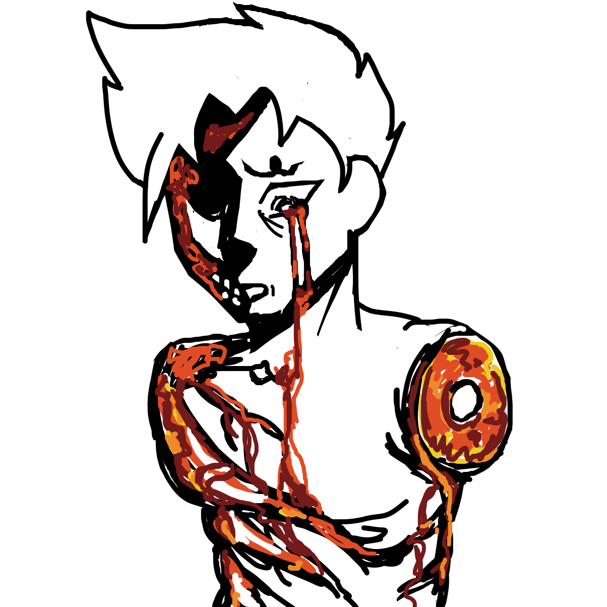 Drawing in shadow by bubaki