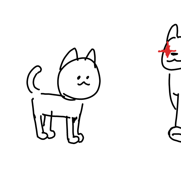 Drawing in cat by mars