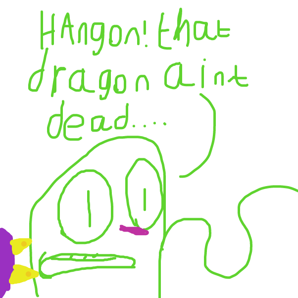 uh oh. - Online Drawing Game Comic Strip Panel by BananaDoc