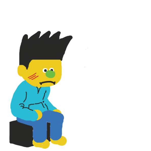 Max is alone with his thoughts. Thought it'd be better without the text so we can just see him thinking. - Online Drawing Game Comic Strip Panel by nooz