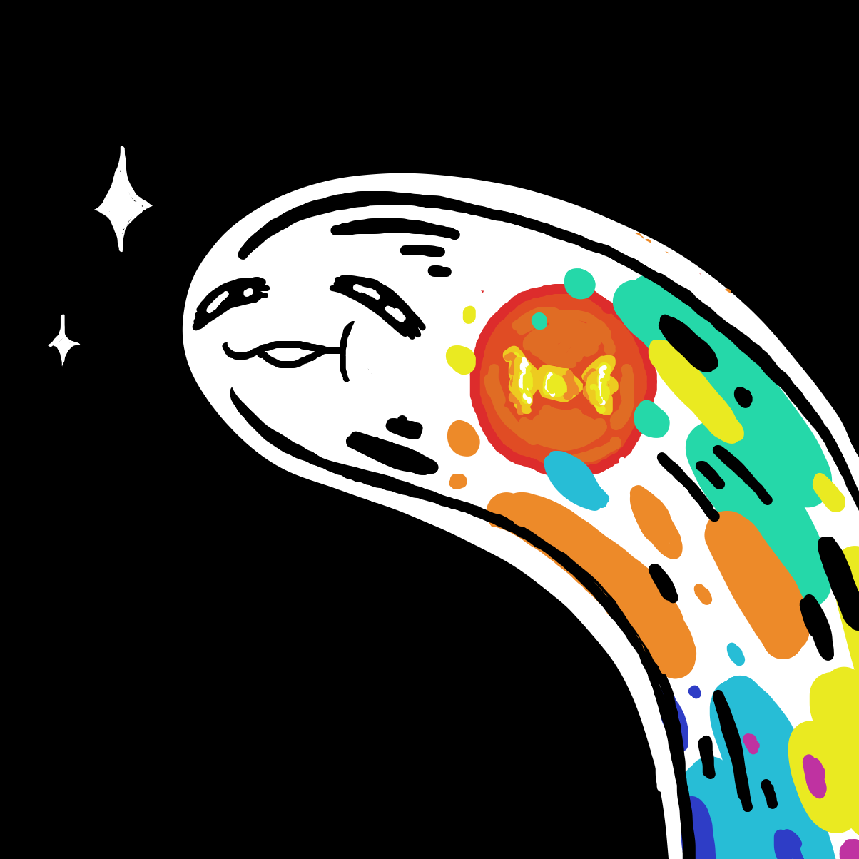 Drawing in candy! by bubaki