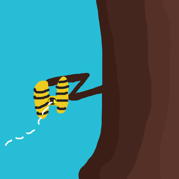 H is for Hive - Online Drawing Game Comic Strip Panel by BananaDoc