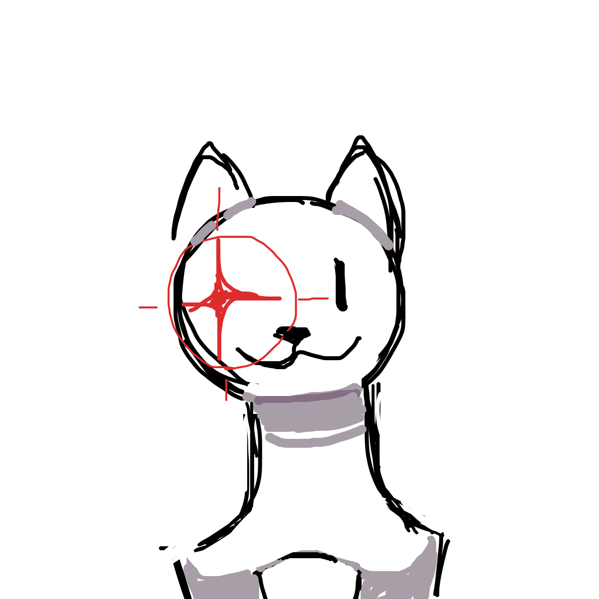 Drawing in cat by Netu