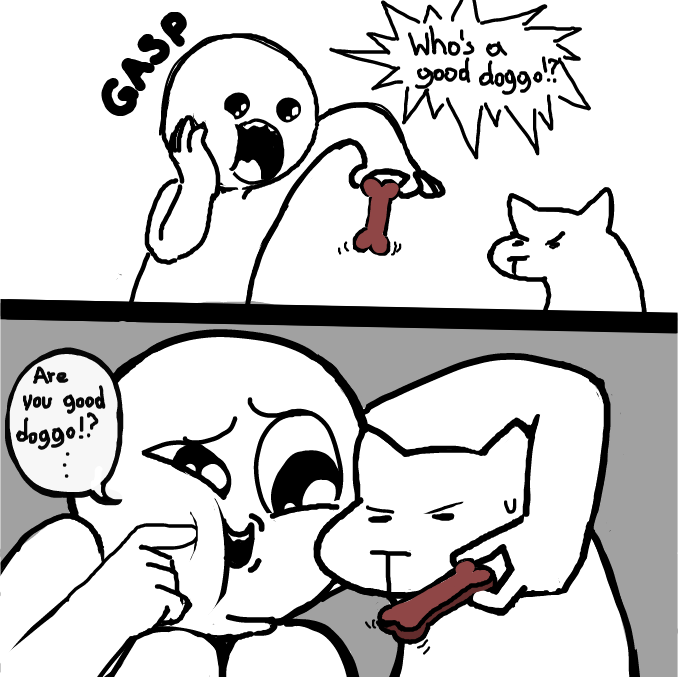 Drawing in dog by Sluggishfella