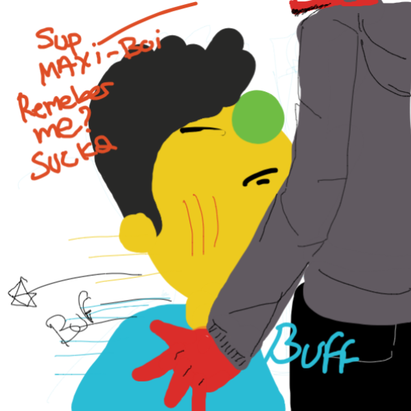 Drawing in The Yellow Man 2 by kurocartoonist