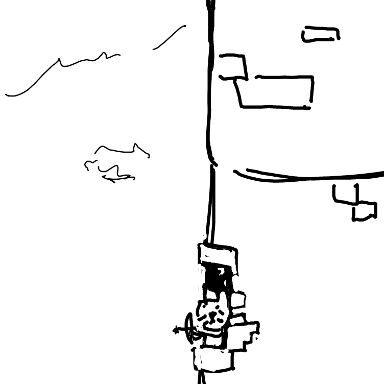 Drawing in Under Siege by JA