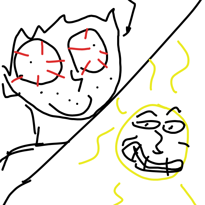 Drawing in My Eyes Hurt by Dannhampton