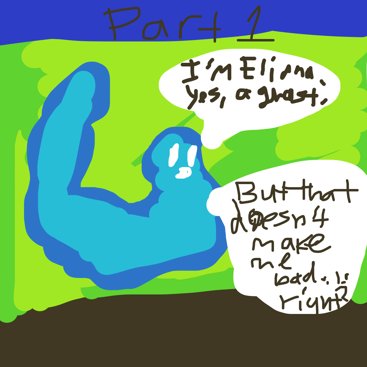 This is part 1 - Online Drawing Game Comic Strip Panel by BreTHEbest009