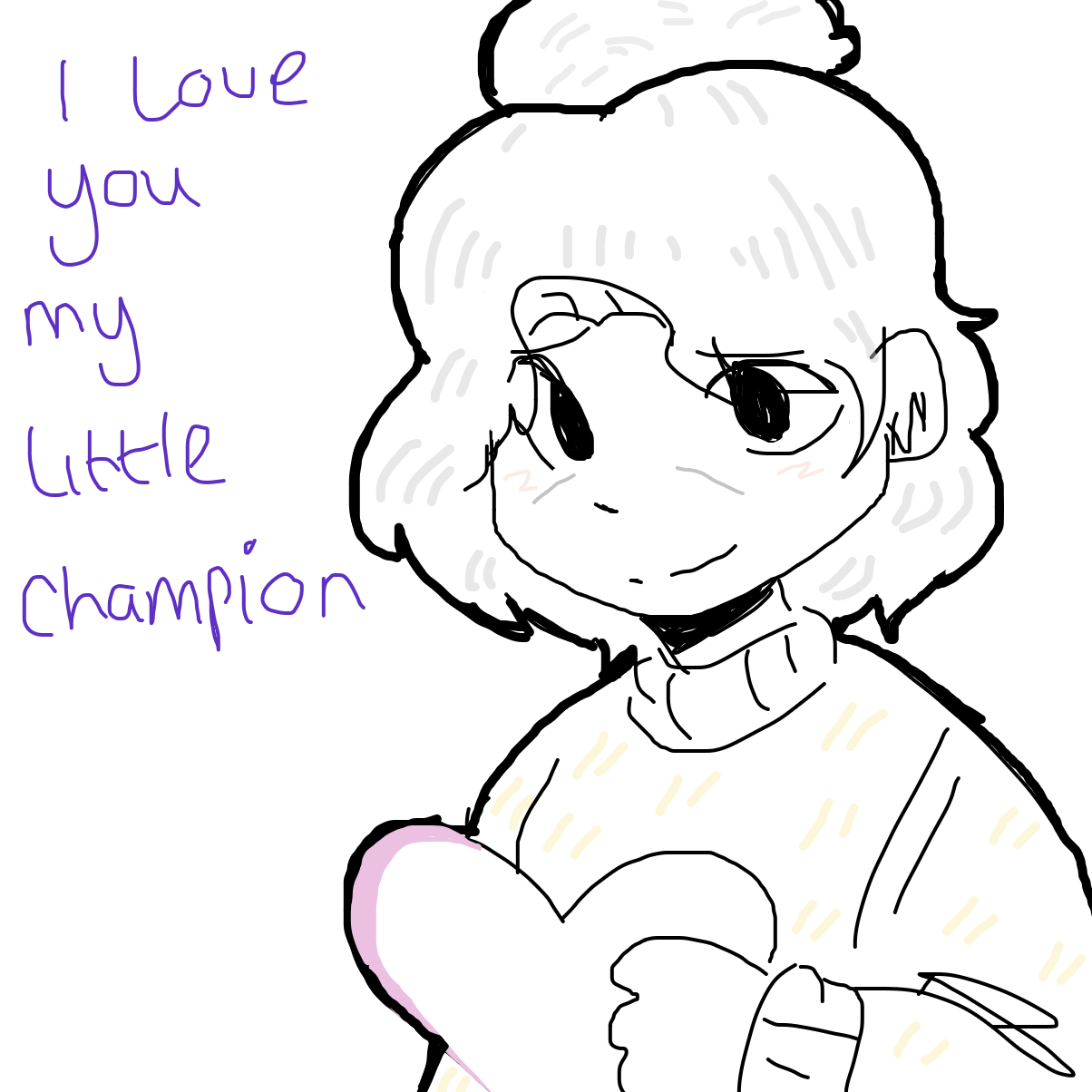 Your mum reminding you, that you are loved. - Online Drawing Game Comic Strip Panel by GhostgoesBrr