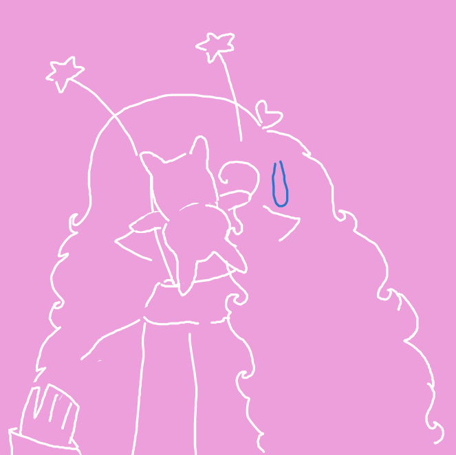 Drawing in Rigels floofy hair 2 by DOCTOR BUTTONS