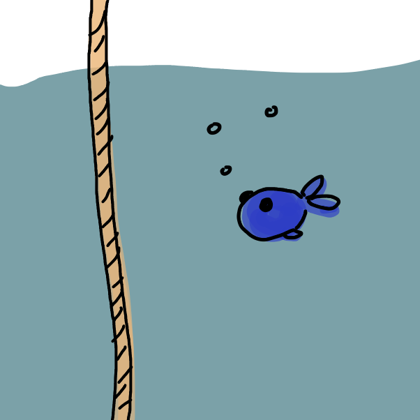 Drawing in Continue the rope, and do it fast by Raq