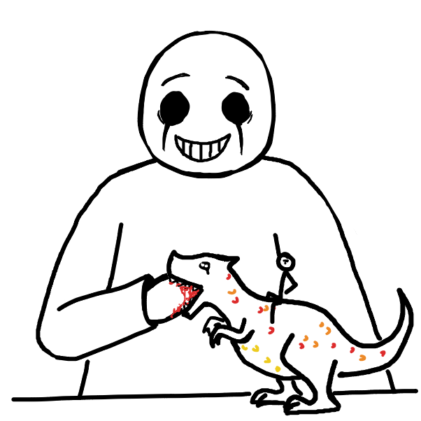 Drawing in the end of the world by Raq