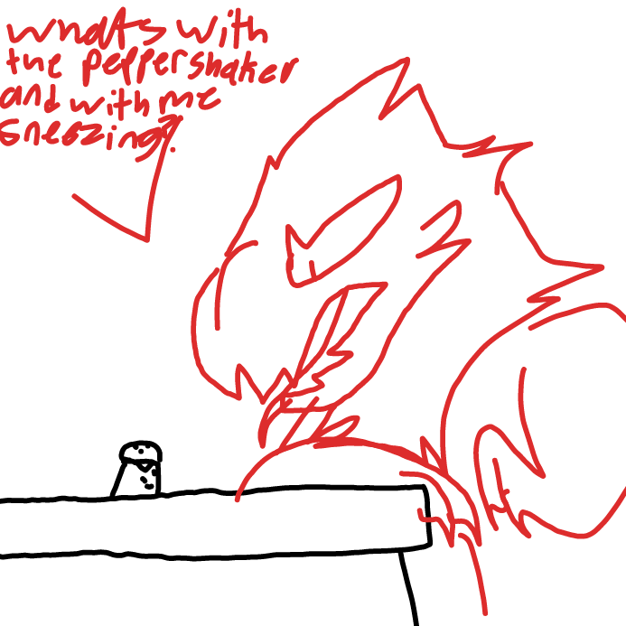 Drawing in Sneeze by scarlett