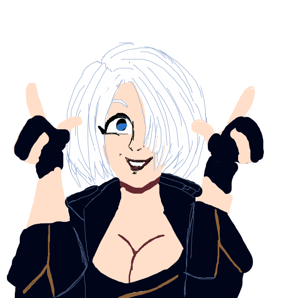 Drawing in KOF Girls by Skullheart