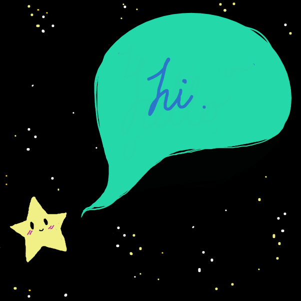 Drawing in star by Lumikupla